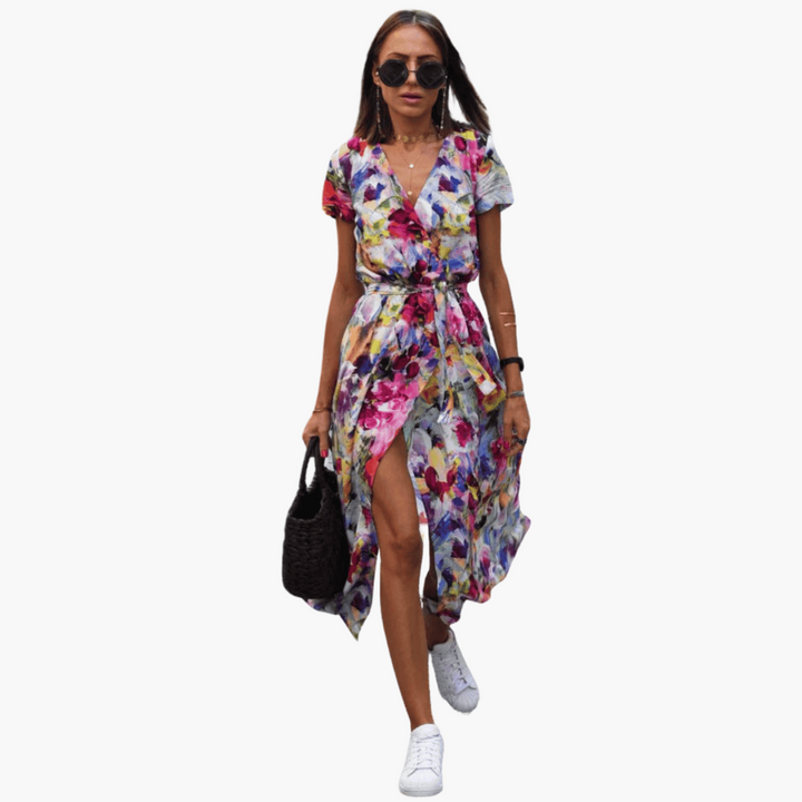 Celeste | Robe Wrap Élégante
