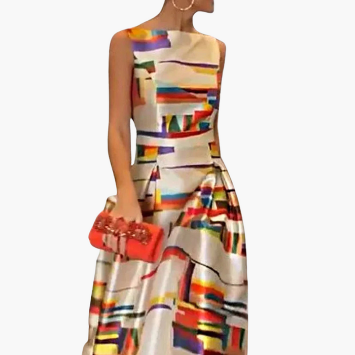 Mirabel | Robe Maxi Géométrique