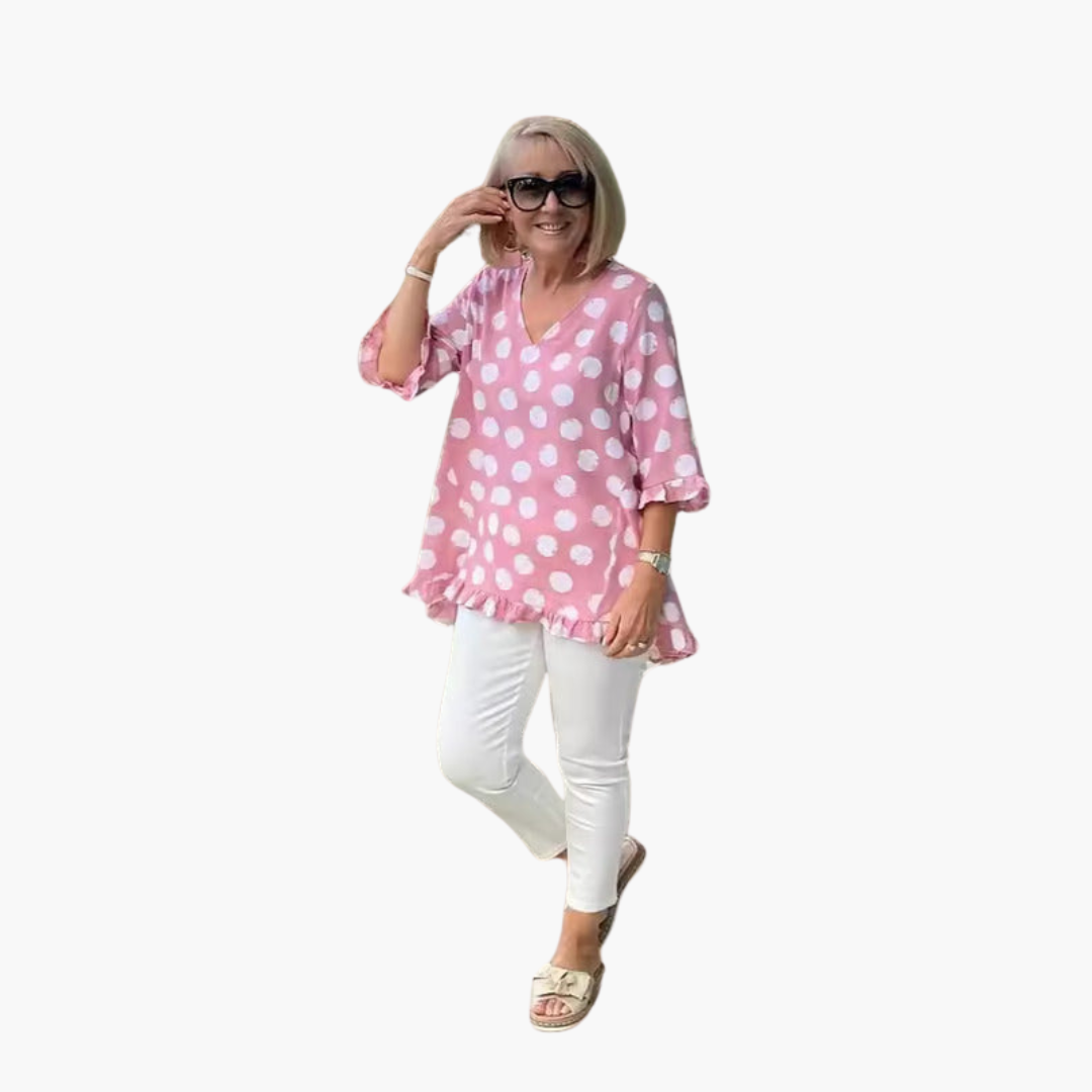 Evelyn | Blouse V-Neck Élégante
