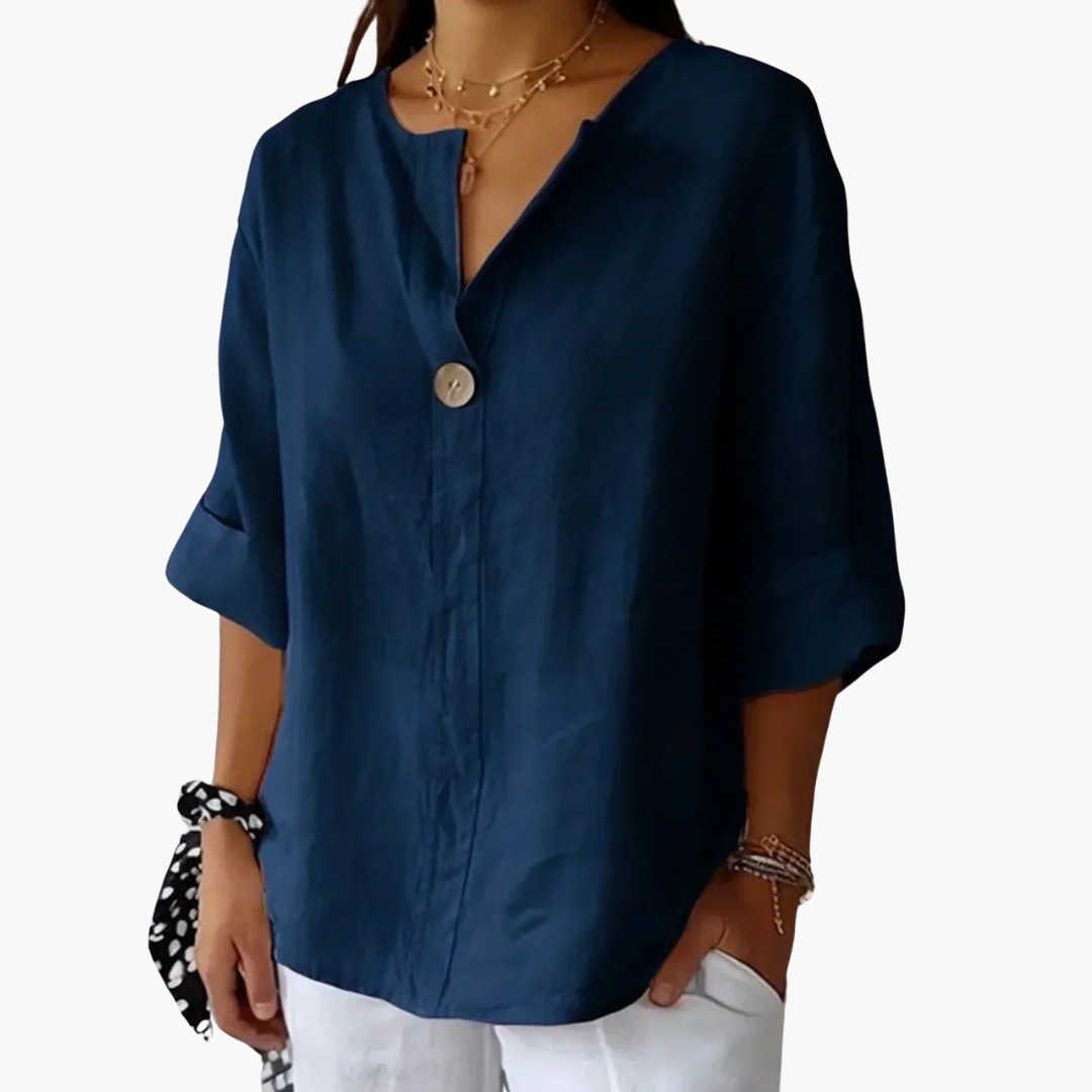 Lucy | Blouse décontractée à col en V