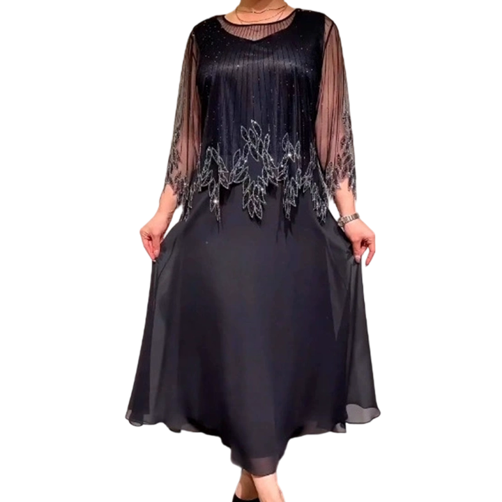 Louisa - Robe Midi Élégante et Fluide
