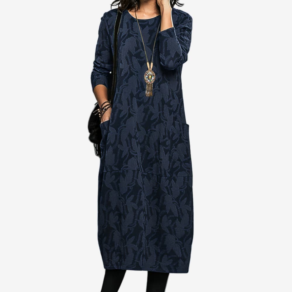 Martha | Robe d'Hiver Décontractée avec Col Rond