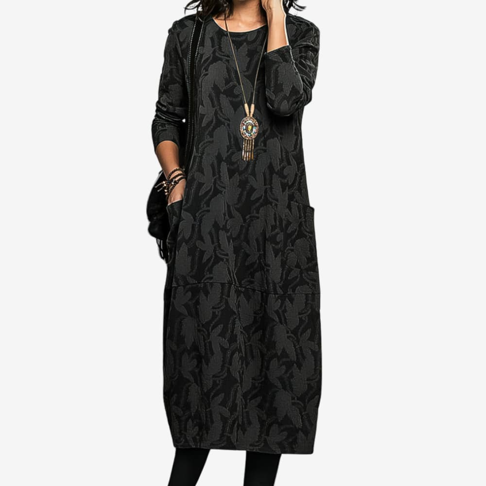 Martha | Robe d'Hiver Décontractée avec Col Rond