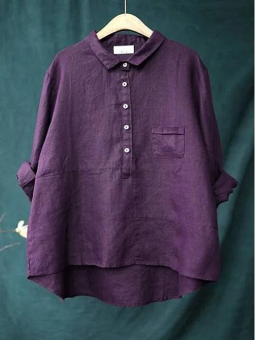 Emma - Blouse d'été en lin élégante