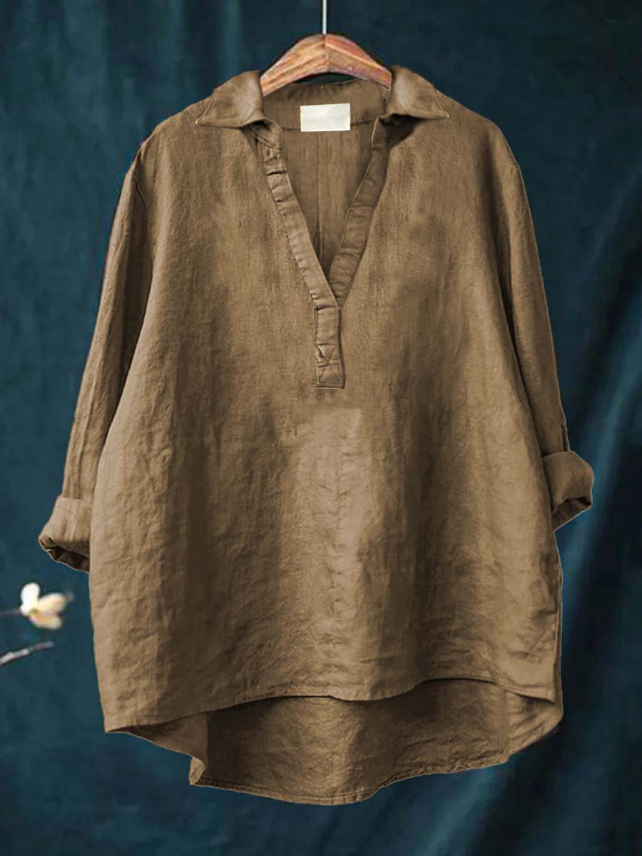 Charlotte - Blouse d'été élégante en lin