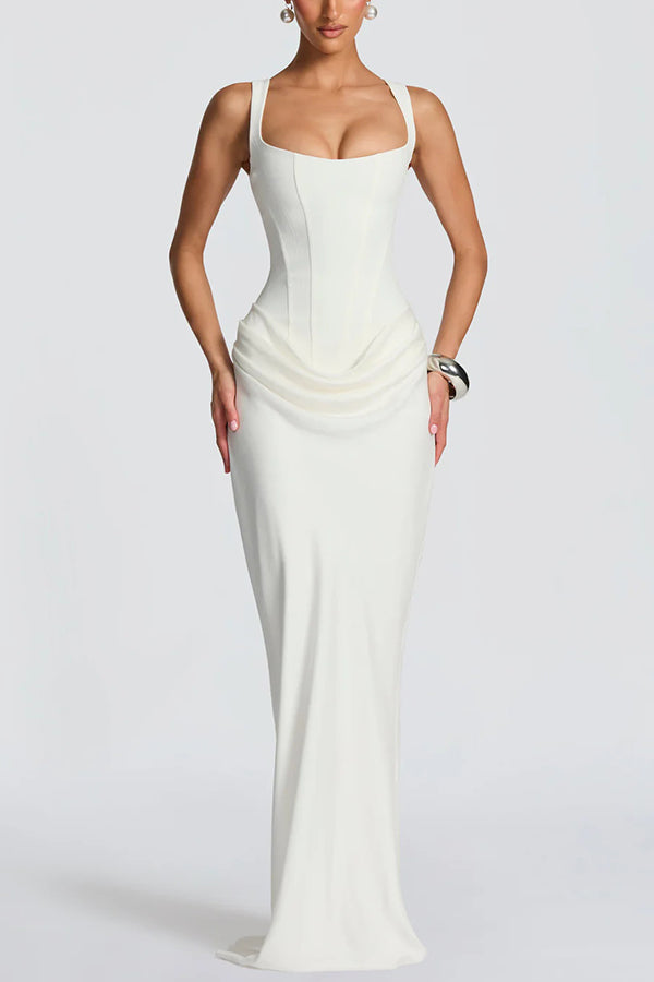 Louisse – Robe Maxi avec Décolleté Carré