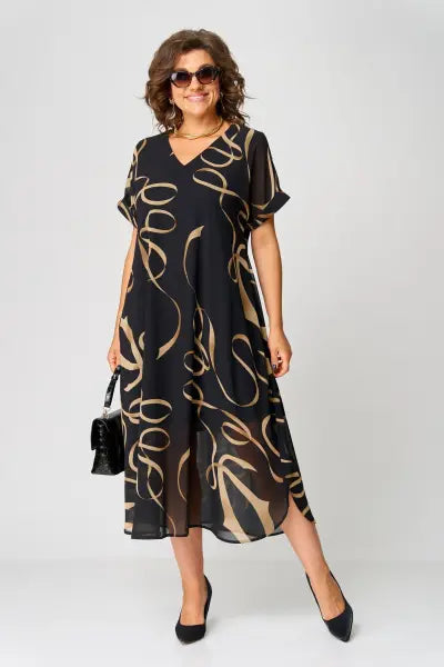 Gloria - Robe Midi Élégante et Confortable