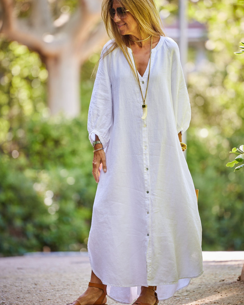 Lena - Belle robe d'été en lin légère