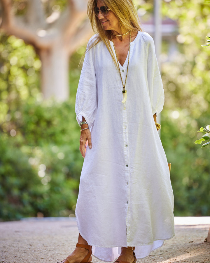 Lena - Belle robe d'été en lin légère