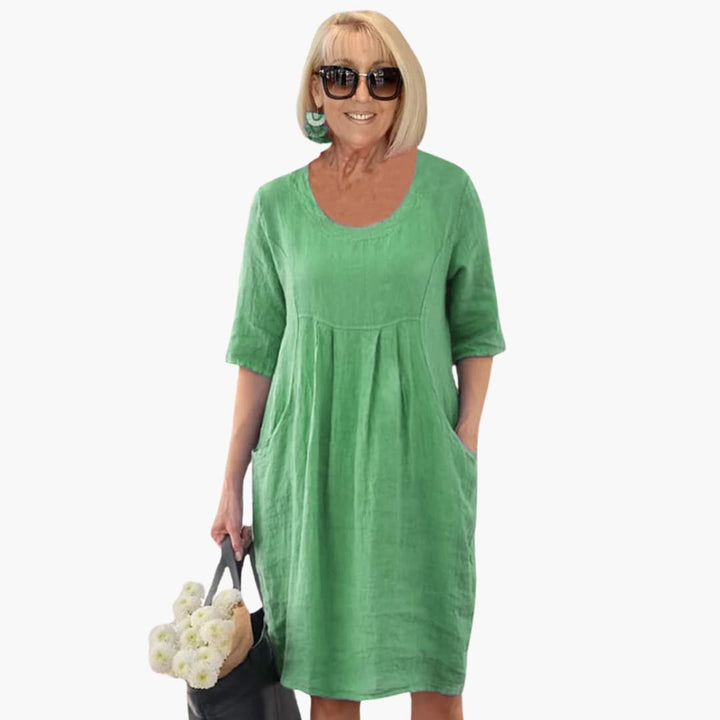 Audrey - Robe Tunique Décontractée avec Poches