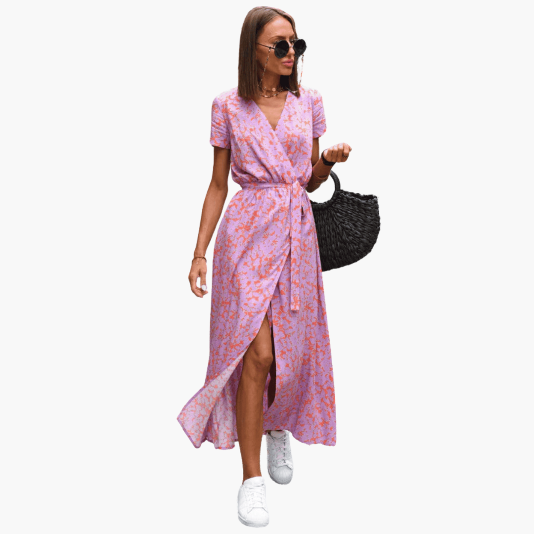 Celeste | Robe Wrap Élégante
