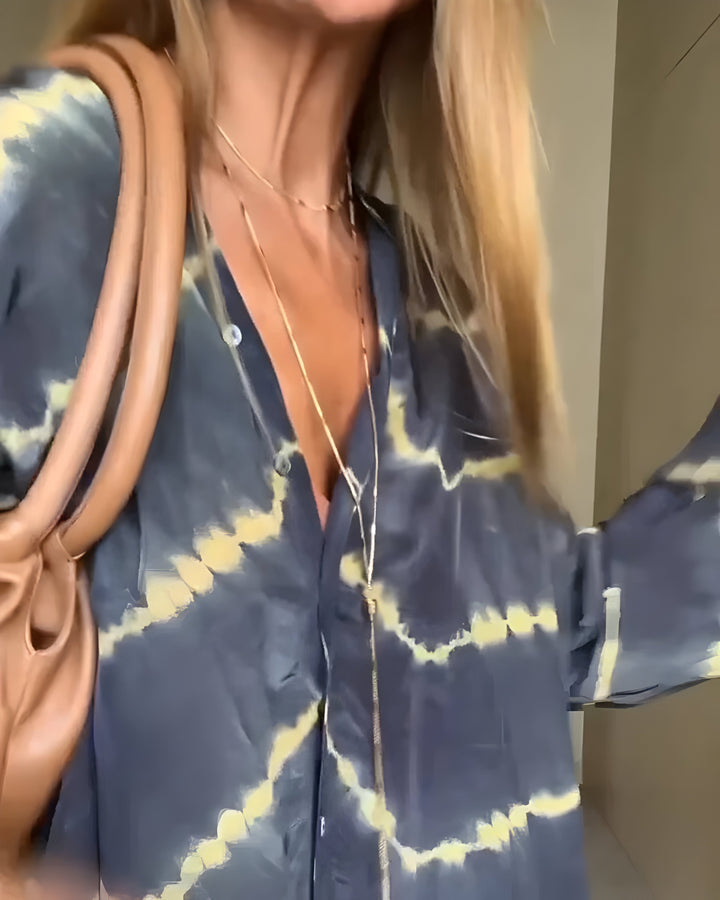 Oriana – Robe Maxi Rayée Bohémienne