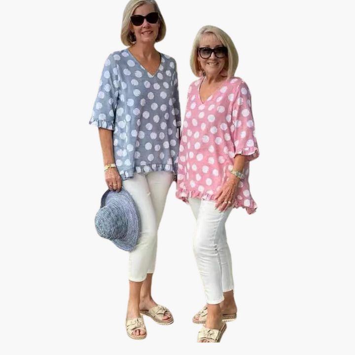Evelyn | Blouse V-Neck Élégante