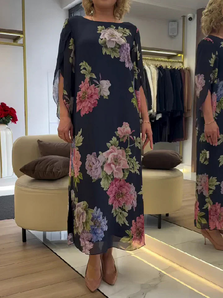 Saylor - Robe Maxi en Chiffon Floral Léger