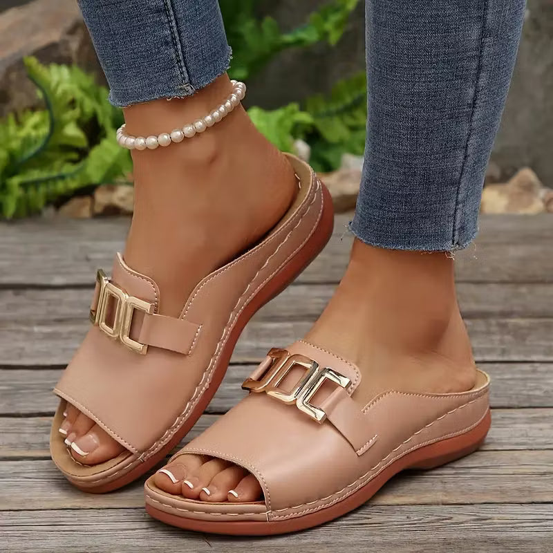 Marjorie – Sandales de confort à talon orthopédique