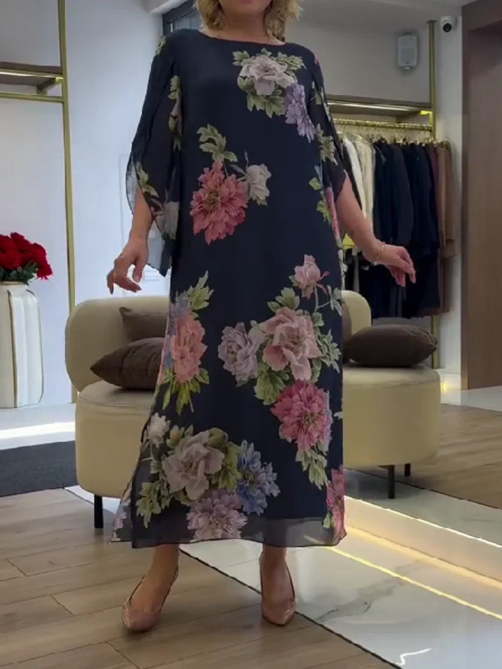 Saylor - Robe Maxi en Chiffon Floral Léger