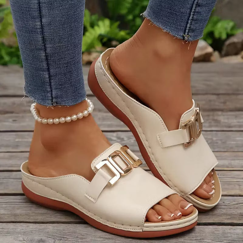Marjorie – Sandales de confort à talon orthopédique