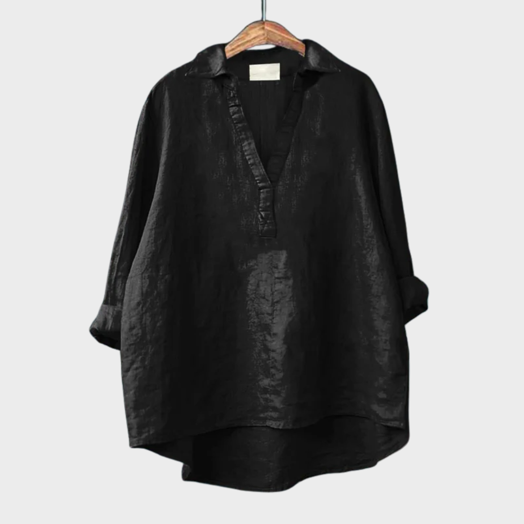 Charlotte - Blouse d'été élégante en lin
