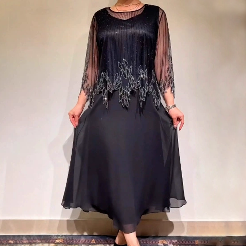 Louisa - Robe Midi Élégante et Fluide
