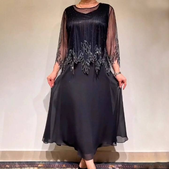Louisa - Robe Midi Élégante et Fluide
