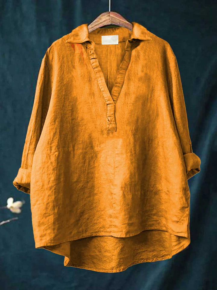 Charlotte - Blouse d'été élégante en lin