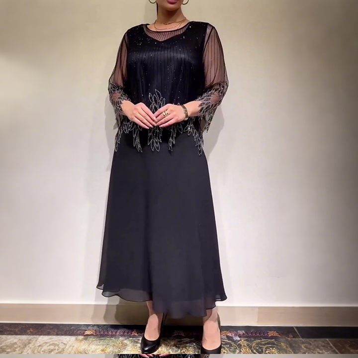 Louisa - Robe Midi Élégante et Fluide
