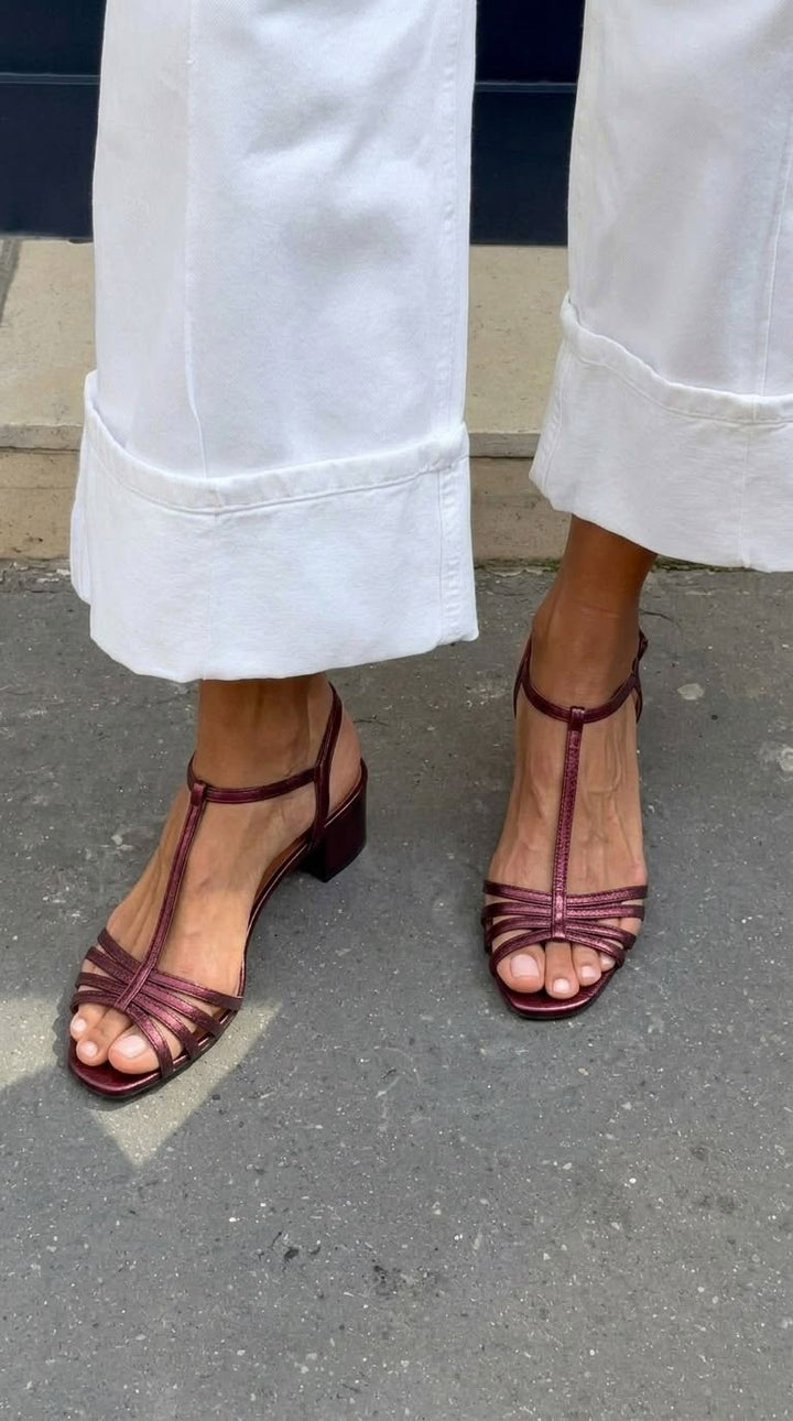 Marisa - Sandales d'Élégance Dorée pour Tous les Jours