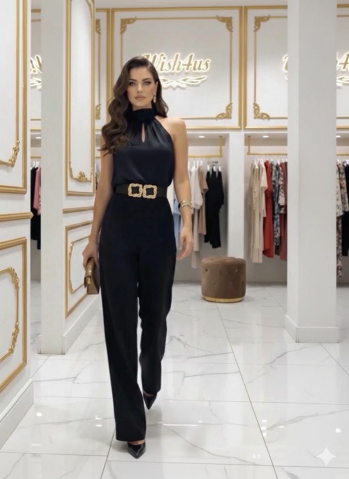 Aina - Combinaison élégante à jambes larges