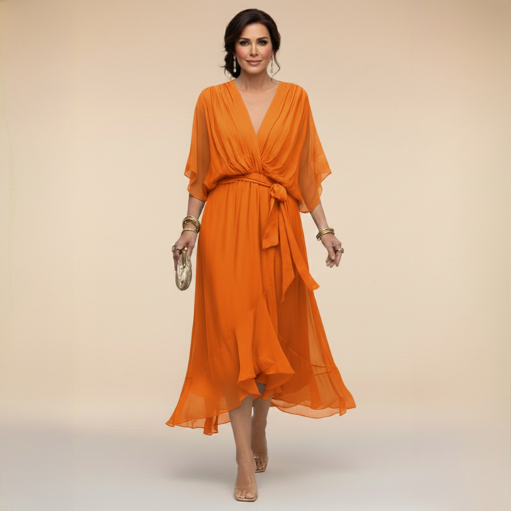 Sarah™ | Robe V-Neck Sandra