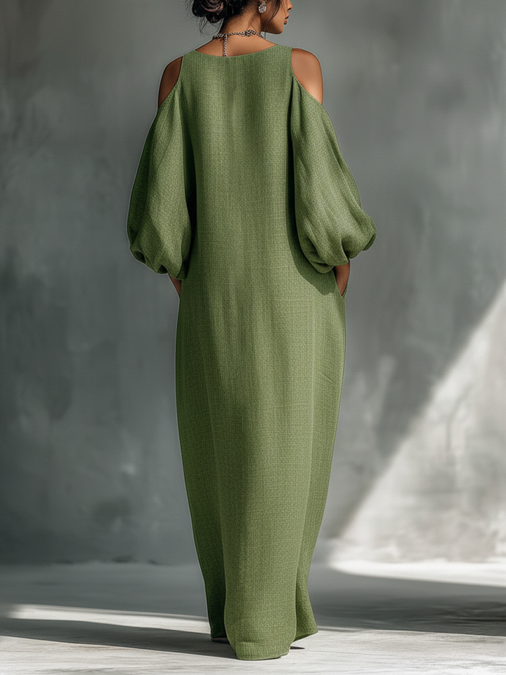 Everlyn - Robe Maxi à Épaules Dégagées