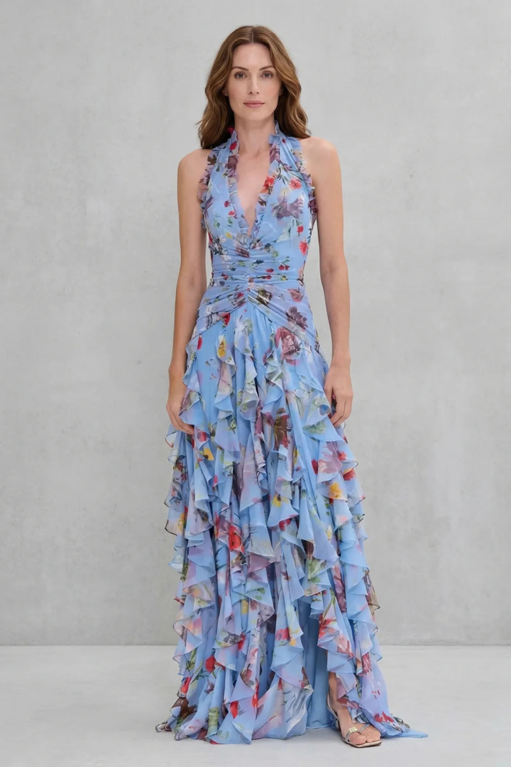 Rosalinda - Robe Maxi à Bretelles Florale