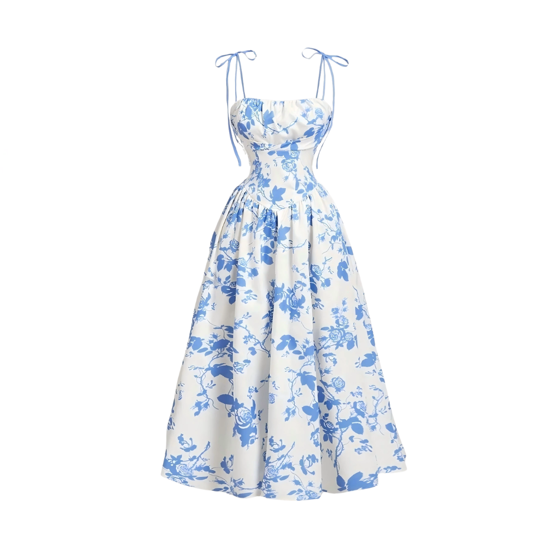 Abegail - Robe à bretelles florale