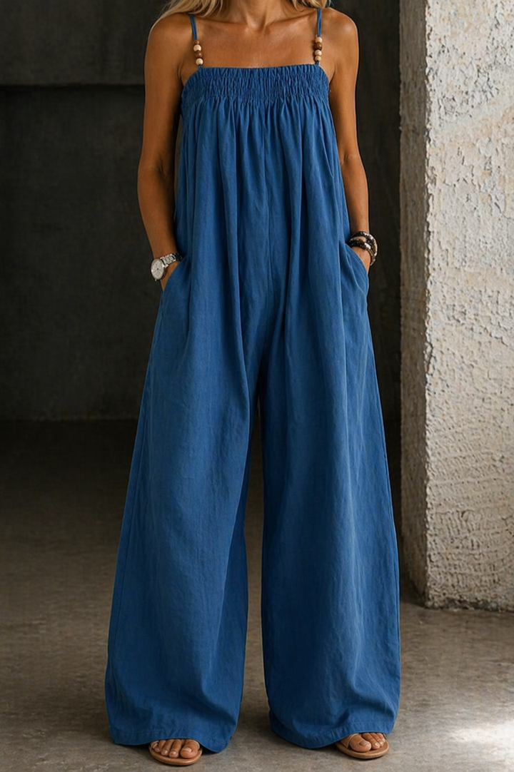Bonnie - Combinaison en Jean à Jambes Élargies