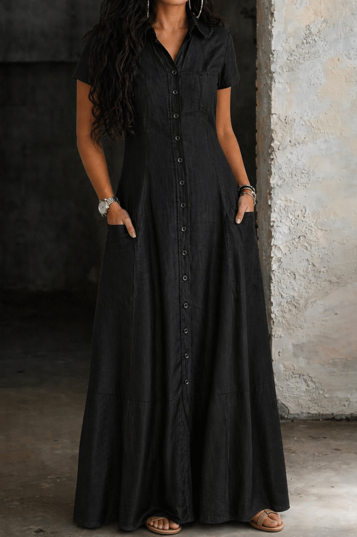 Kara - Robe Longue en Jean