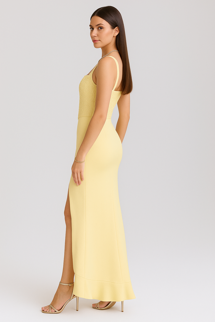 Lunira – Robe Midi Pastel Volante