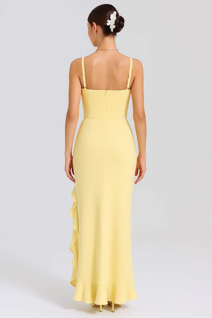 Lunira – Robe Midi Pastel Volante