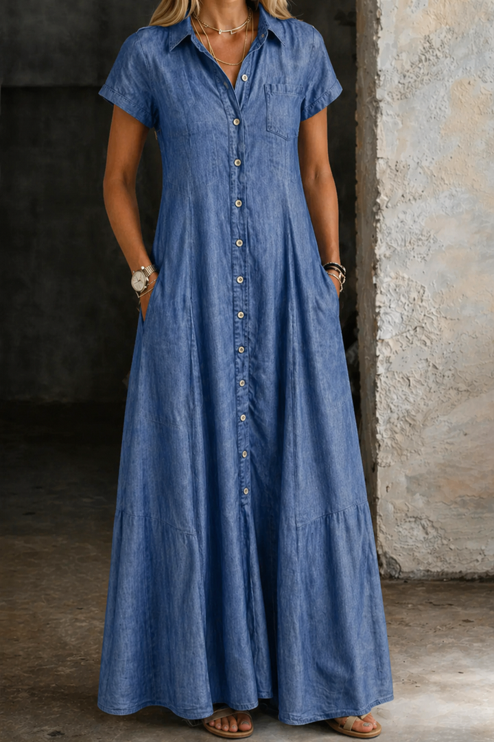 Kara - Robe Longue en Jean