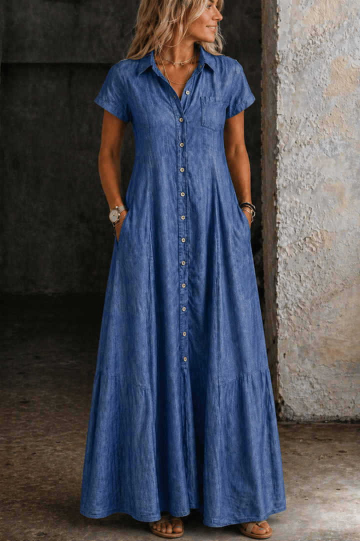 Kara - Robe Longue en Jean