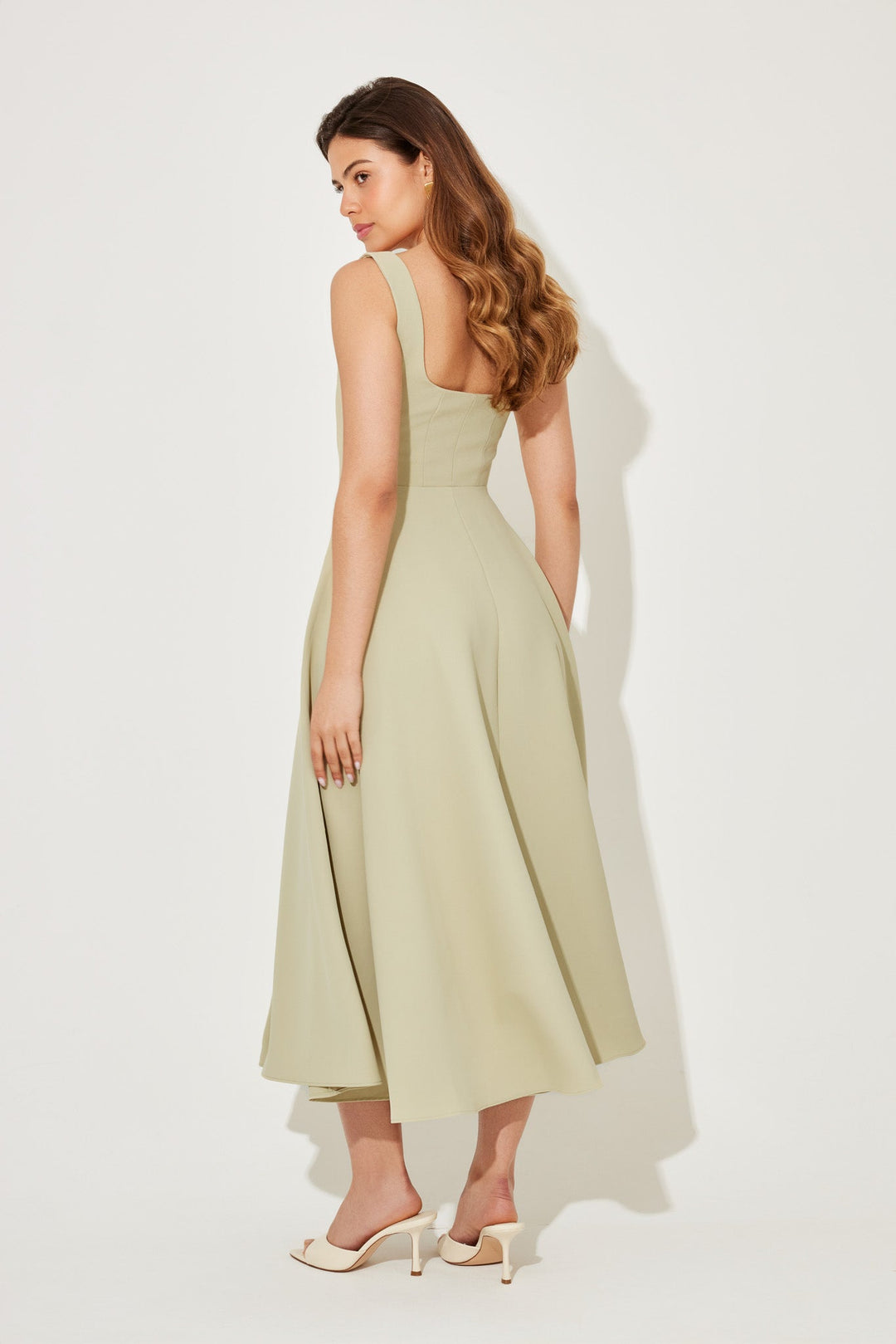 Leah - Robe Midi Flottante Intemporelle