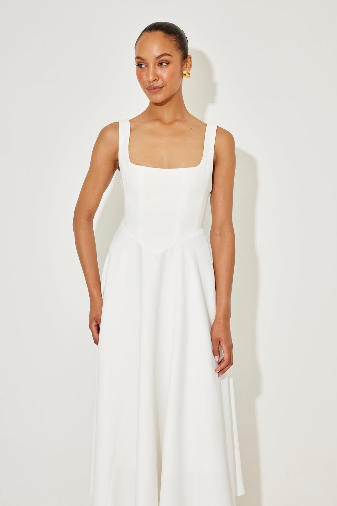 Leah - Robe Midi Flottante Intemporelle