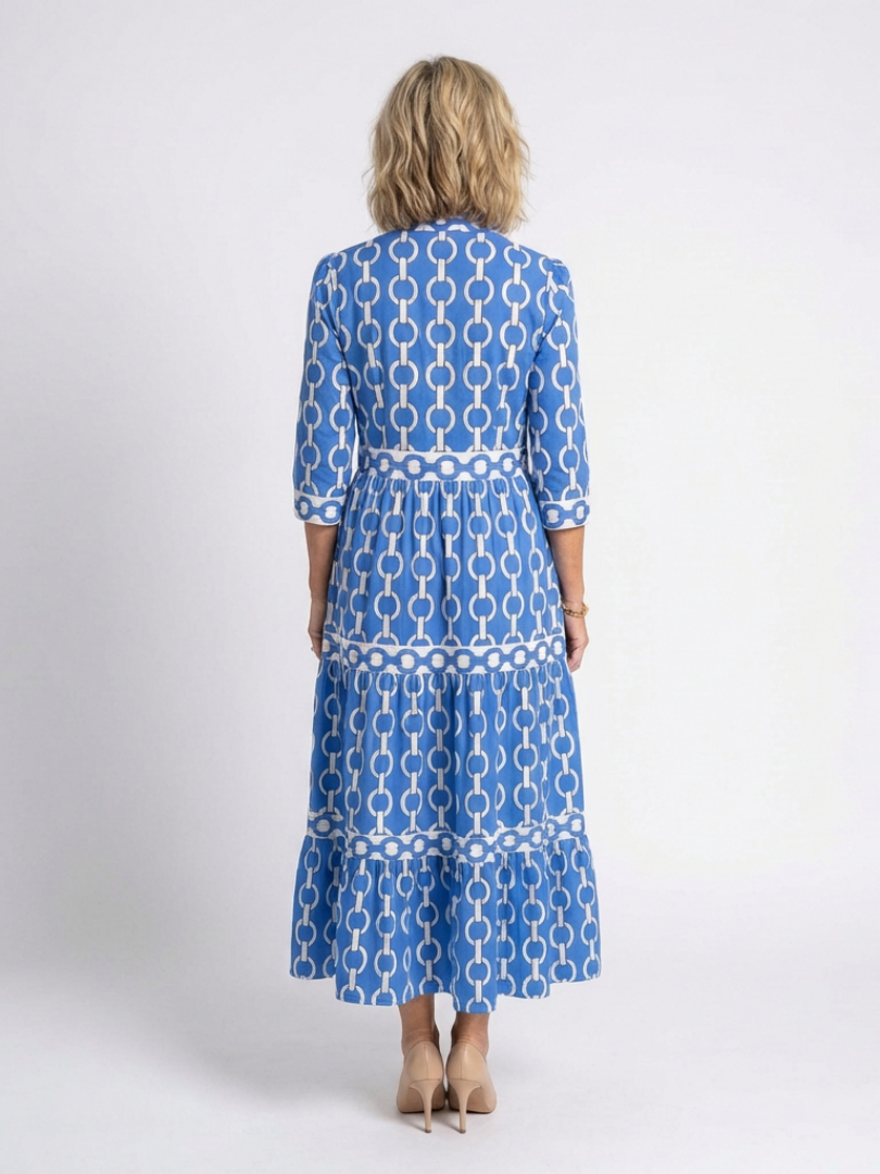 Saldy - Robe Maxi Florale à Décolleté en V