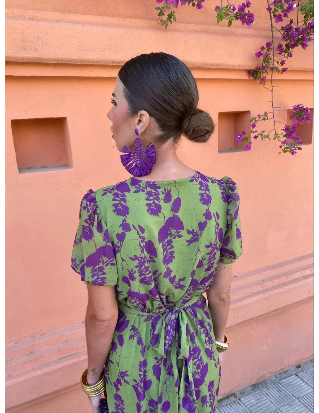 Lucinda - Robe Maxi Plissée Florale Boho d'Été