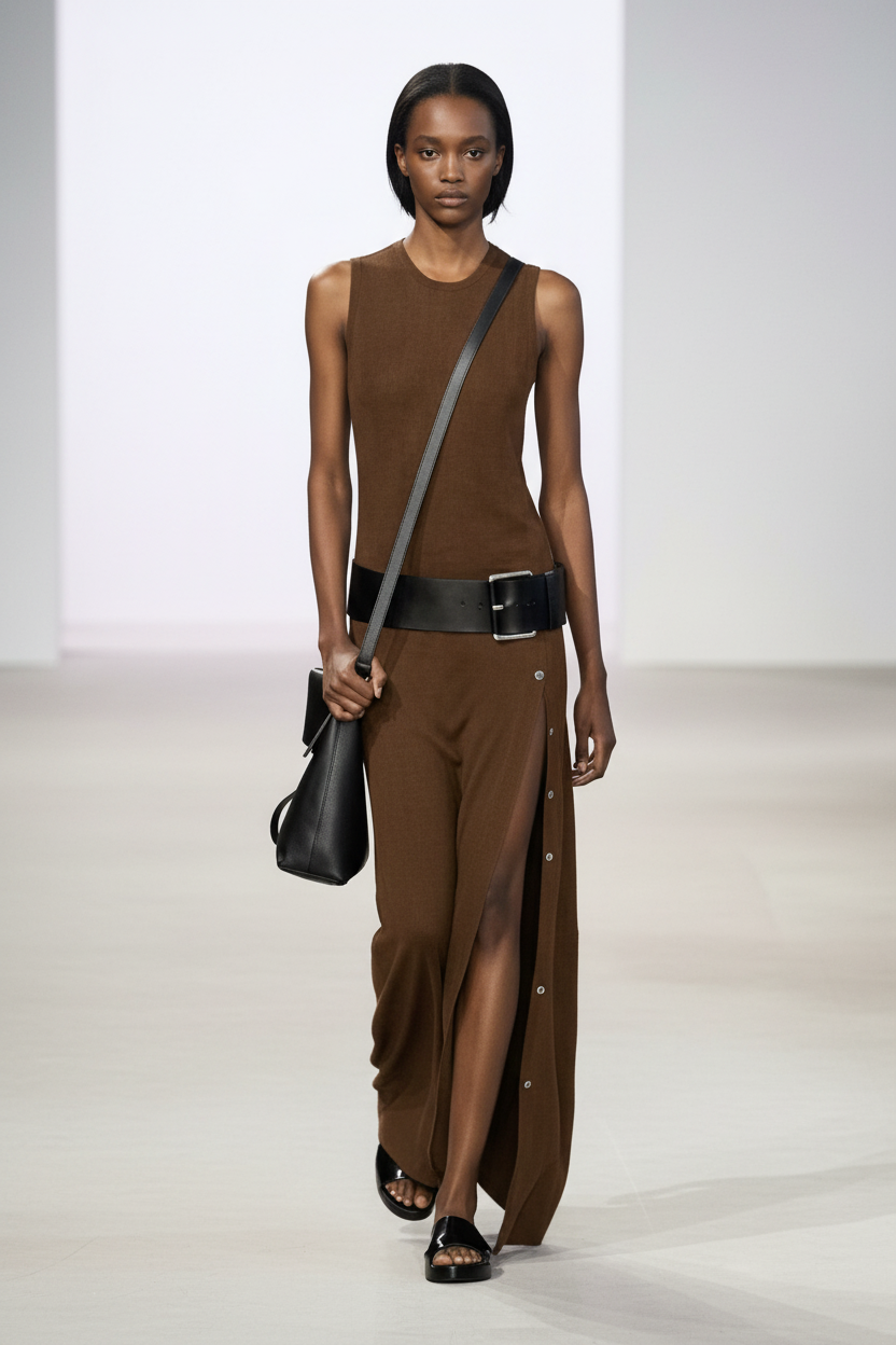 Alessia - Robe Maxi en Viscose Extensible