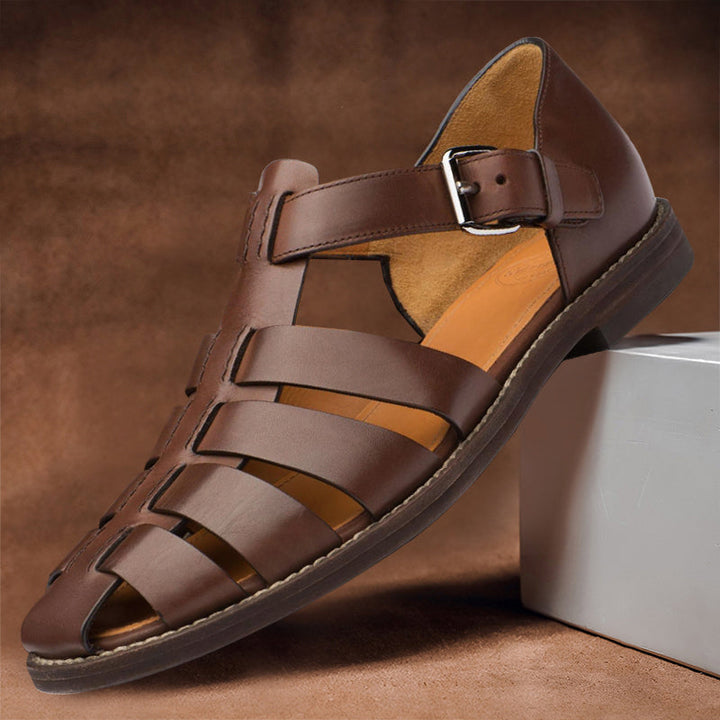 Sandales de Pêcheur en Cuir Confortables - Style Romain