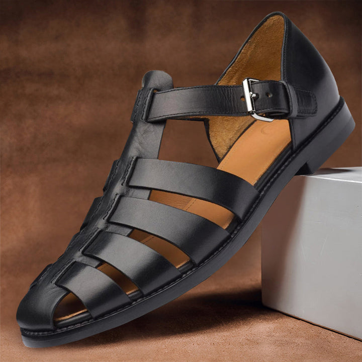 Sandales de Pêcheur en Cuir Confortables - Style Romain