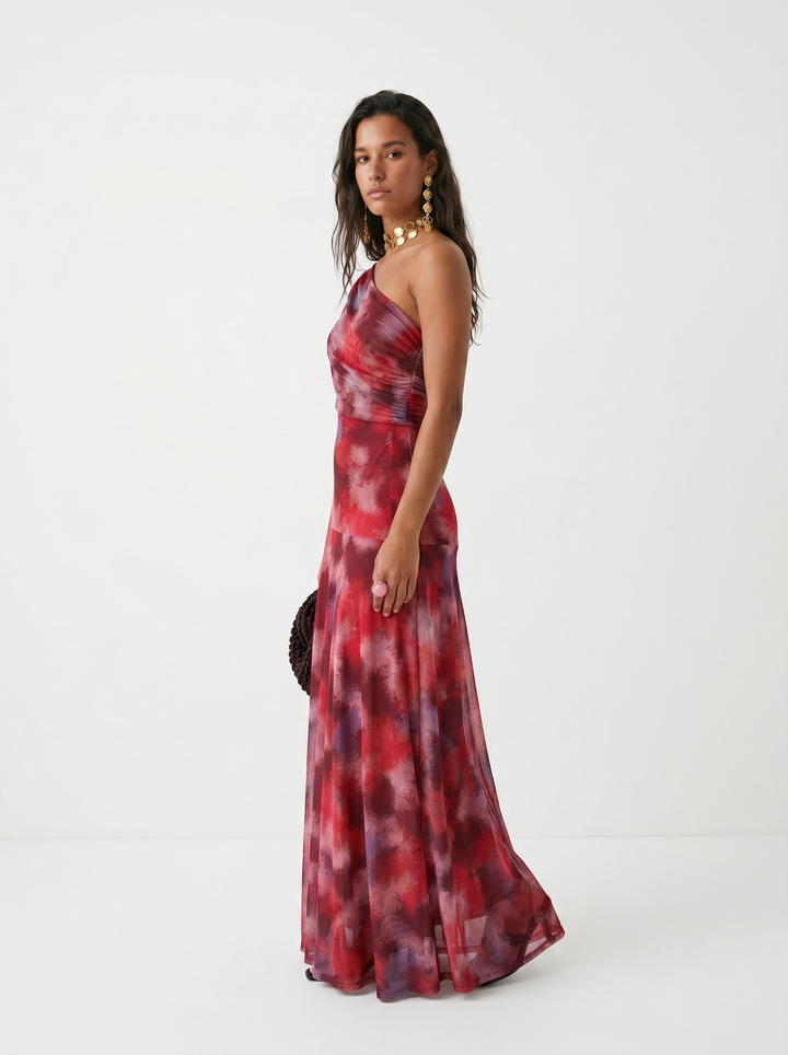 Mia - Robe Maxi Élégante à Épaules Dégagées