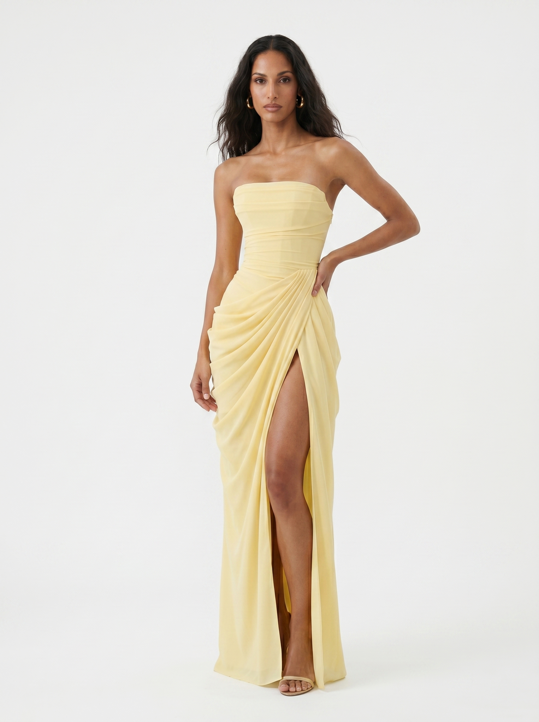 Jenesse - Robe de Soirée en Chiffon Élégante