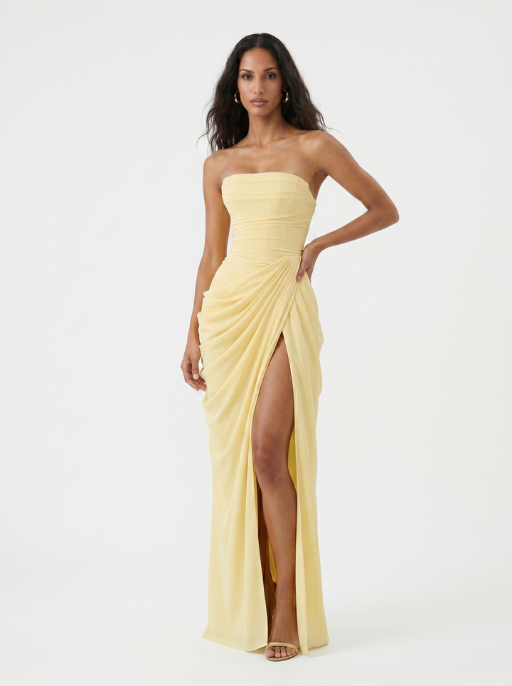 Jenesse - Robe de Soirée en Chiffon Élégante