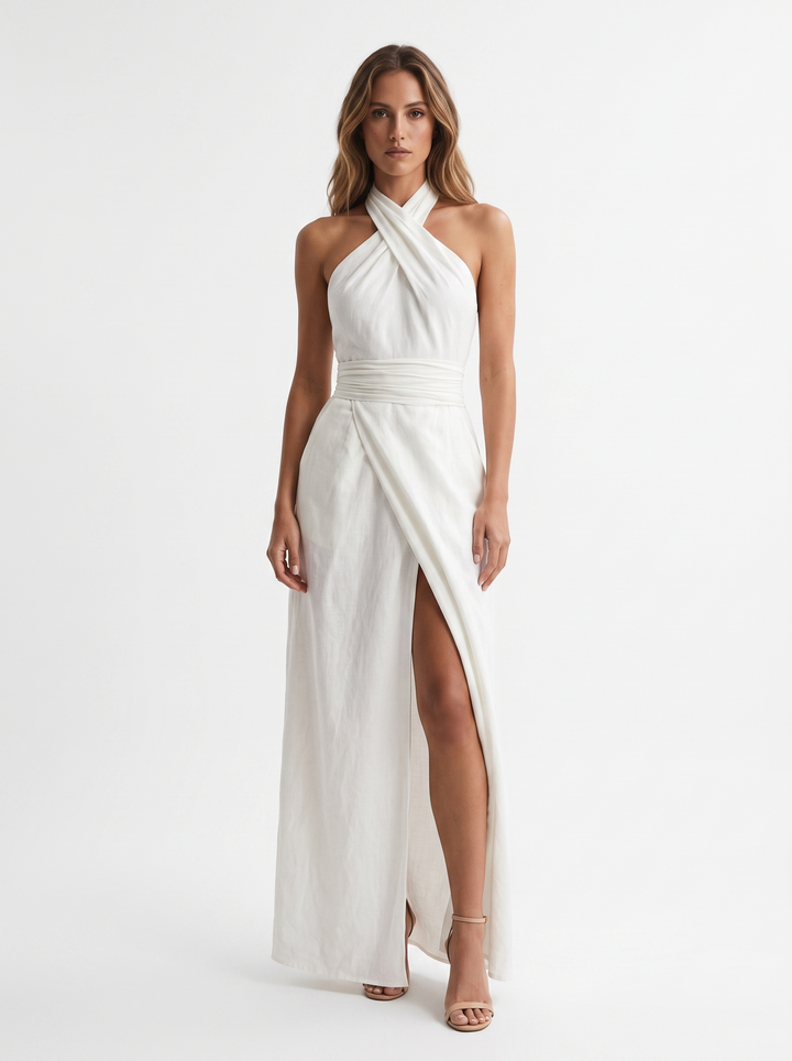 Norlene – Robe Maxi Halter Élégante