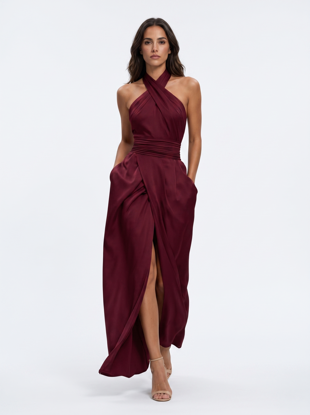 Norlene – Robe Maxi Halter Élégante